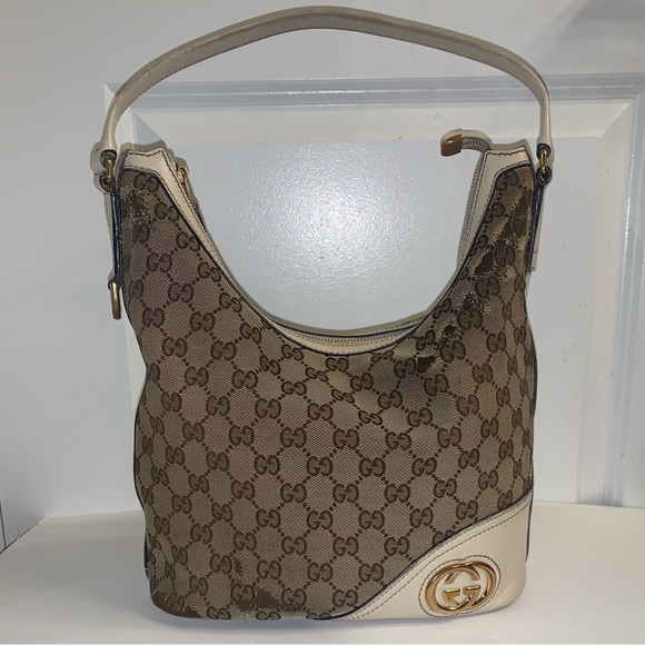 Gucci Handbags - Gucci canvas Britt shoulder bag